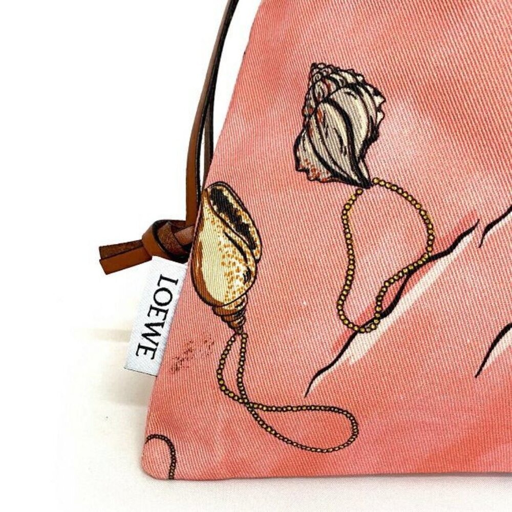Loewe Draw String Pouch Draw String Rings Pink Mu… - image 6